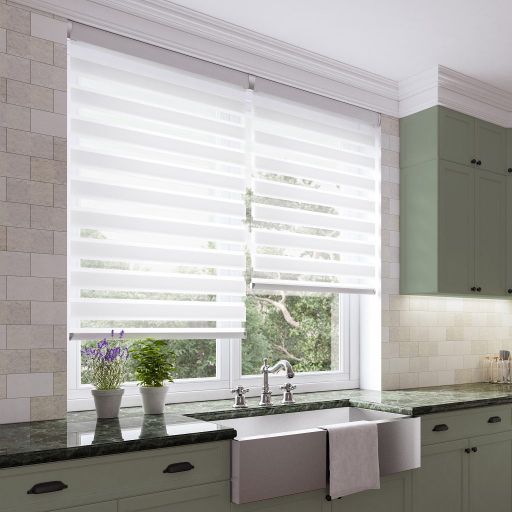 Mirage Blind fitted in Kitchen Window