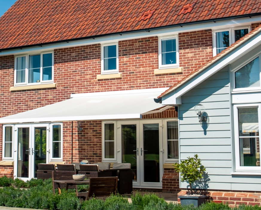 Professionally fitted electric awnings by coventry blinds