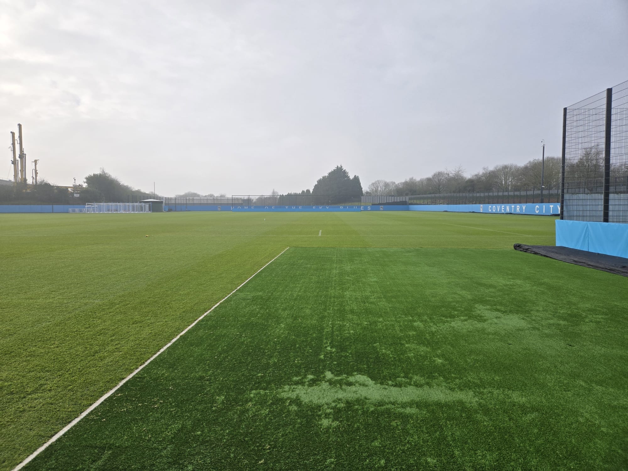 Grey roller blind at Coventry City FC training ground